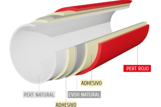 5 capas rojo fittings estandar